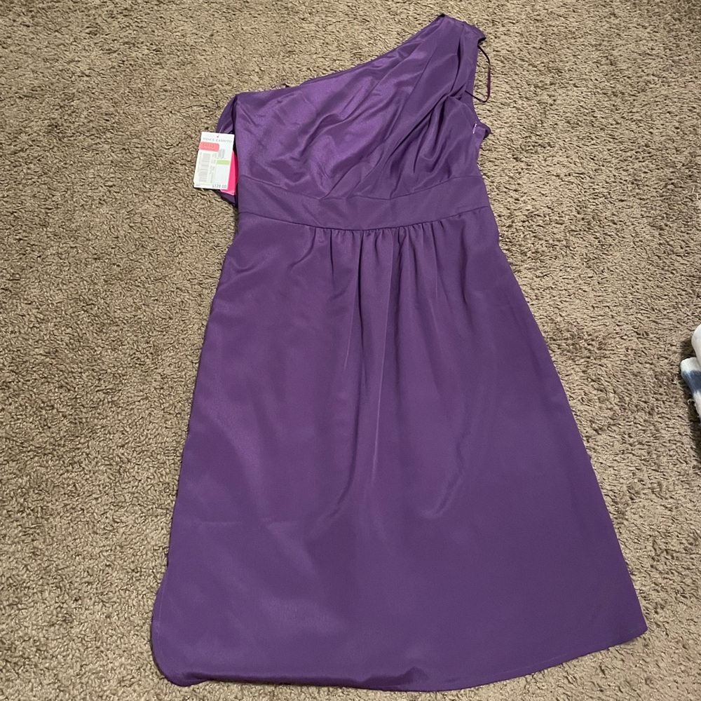 Vince Camuto One Shoulder Purple Dress BRAND NEW! NWT!